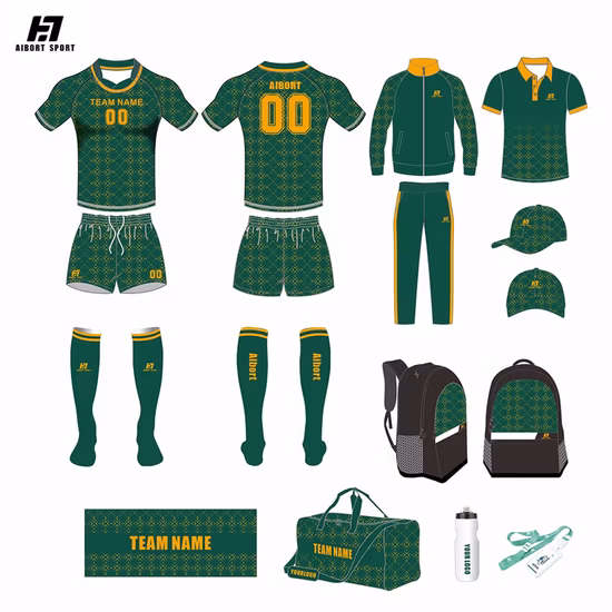 Aibort Breathable Men Rugby Uniform Set Custom Sublimate Bulk Rugby Shirt Rugby Team Jersey Uniform