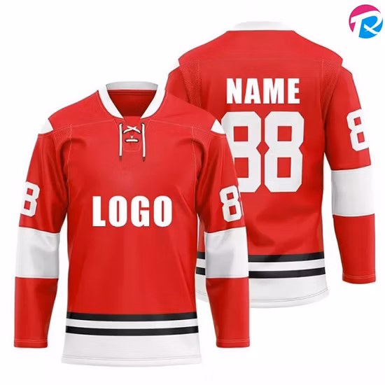 Custom Logo Youth Double Sided Men&prime; S Team Inline Reversible Custom Sublimated Ice Hockey Jersey