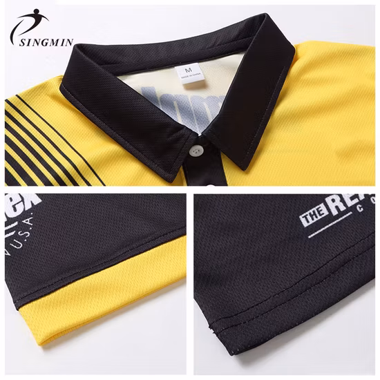 2021 El último polo sublimado del diseño personalizado Polo de sublimación completa