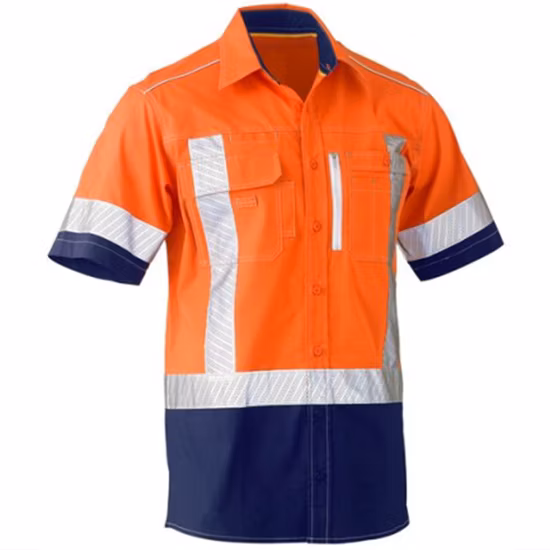 Fabricante China Camisa polo de alta visibilidad Camisas de trabajo de manga larga de seguridad reflectantes